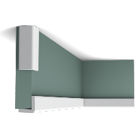 CX134 Profil multifonctionnel Orac Decor - 3x3x200cm (h x p x L) - moulure décorative polymère