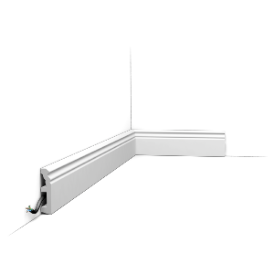 Pack 10 mètres Plinthes SX195 avec colle - Orac x Cimaises-et-plus - 8 x 1,9 x200cm (h x p x L) - plinthe décorative polymère