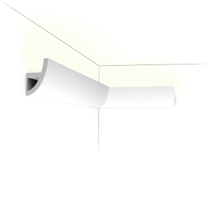 Pack 10 mètres Corniches Plafond C373 avec colle - Orac x Cimaises-et-plus - 8 x 5 x200cm (h x p x L) - moulure décorative polyuréthane