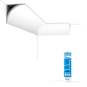 Pack 10 mètres Corniches Plafond CX126 avec colle - Orac x Cimaises-et-plus - 9 x 9  x 200cm (h x p x L) - moulure décorative polymère