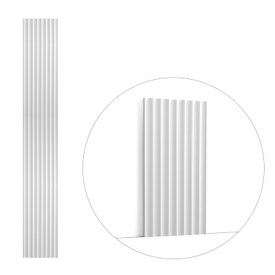 W109 VALLEY - Panneau Revêtement Mural Décoratif 3D – 200x25x1,3 (L x l x h) Orac Decor