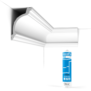 Pack 10 mètres Corniches Plafond C217 avec colle - Orac x Cimaises-et-plus - 10,5x15,5x200cm (h x p x L) - moulure décorative polyuréthane