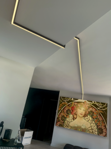 Profilé aluminium pour ruban Led avec diffuseur clipsable - utilisable dans les corniches d'éclairage Orac