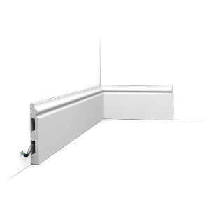 Pack 10 mètres Plinthes SX118 avec colle - Orac x Cimaises-et-plus - 14 x 1,8 x 200cm (h x p x L) - plinthe décorative polymère