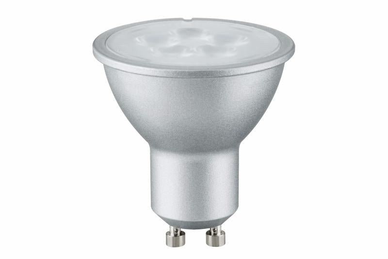 Pack de 3 ampoules chrome mate 6,5W LED GU10 425 lm- Paulmann