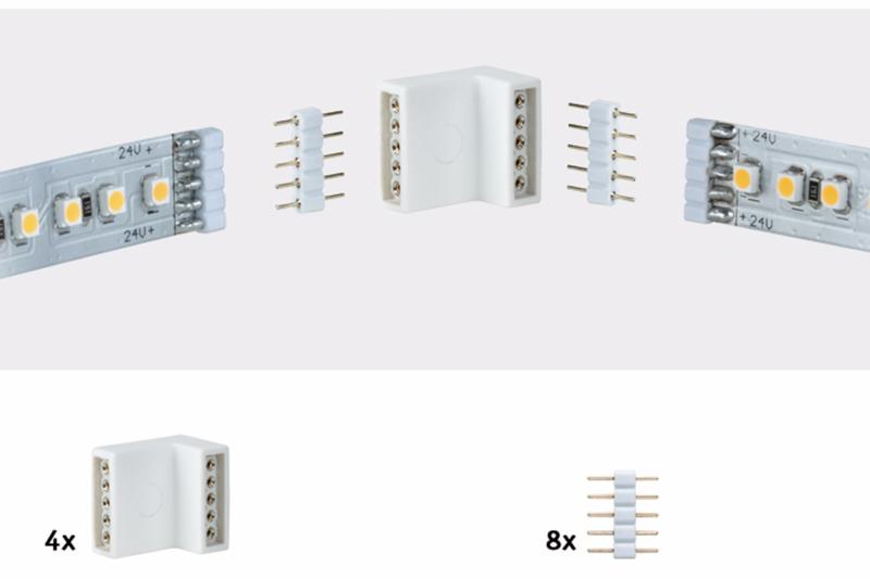 MAX LED EDGE CONNECTOR (4 angles - 8 broches)