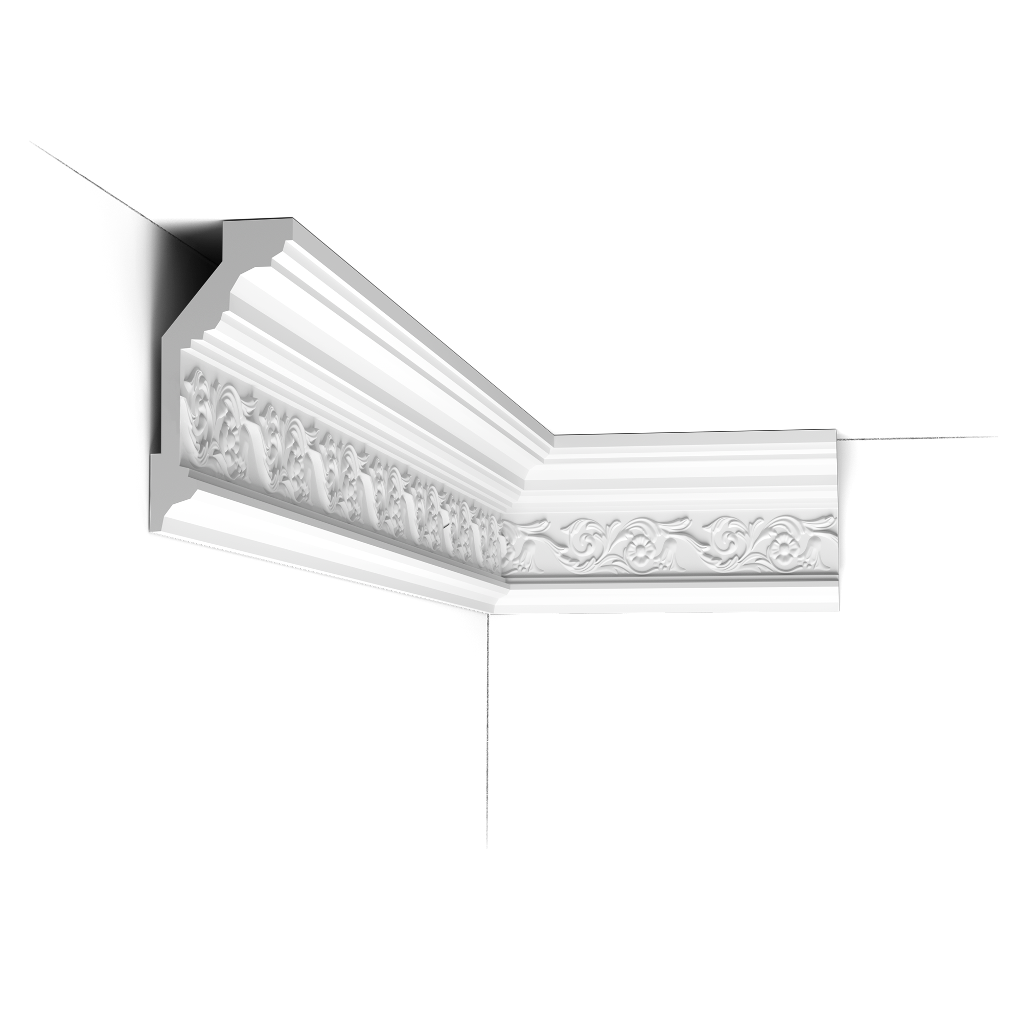 C303 Corniche plafond Orac Decor - 14x6,5x200cm (h x p x L) - moulure décorative polyuréthane