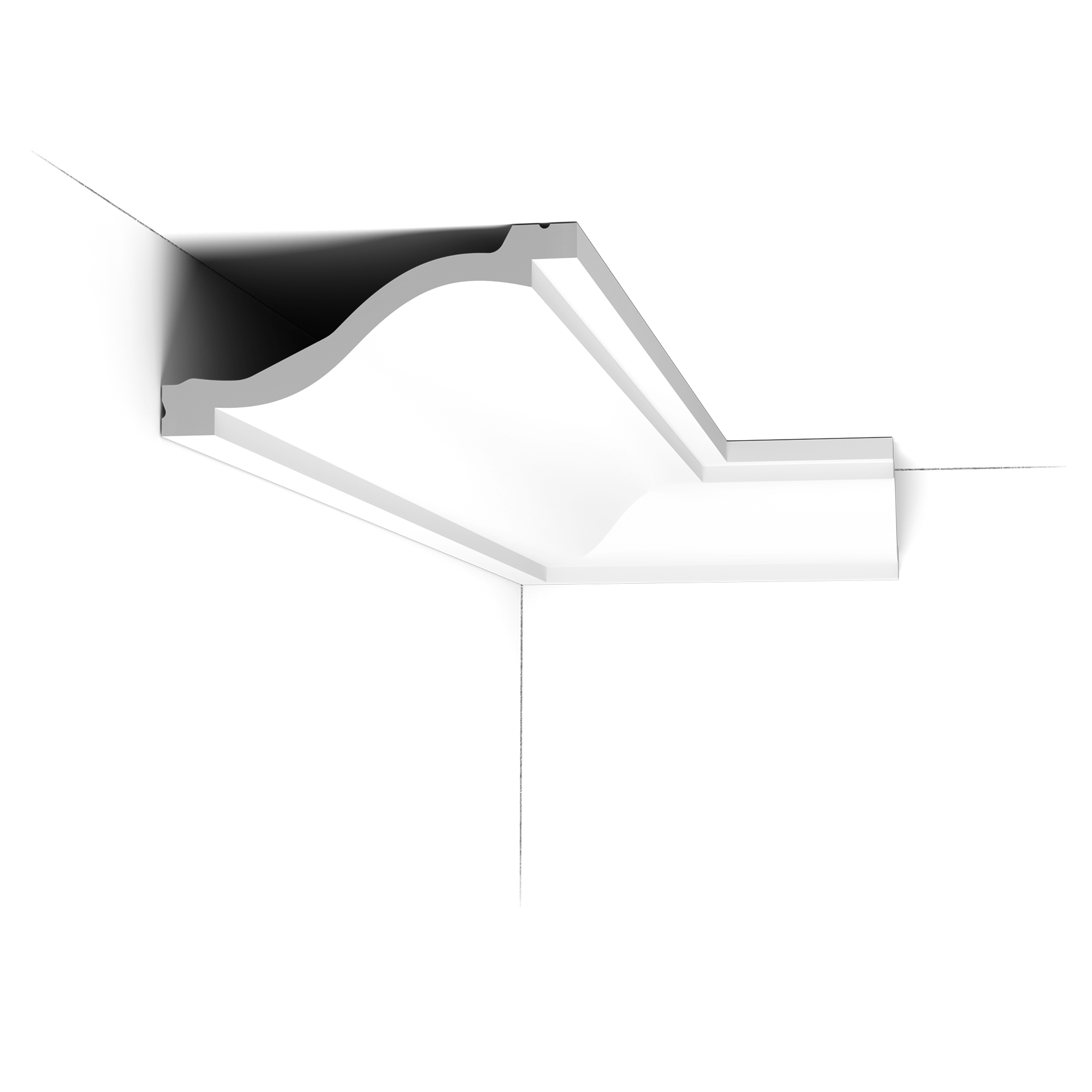 C331 Corniche plafond Orac Decor - 6x13,5x200cm (h x p x L) - moulure décorative polyuréthane