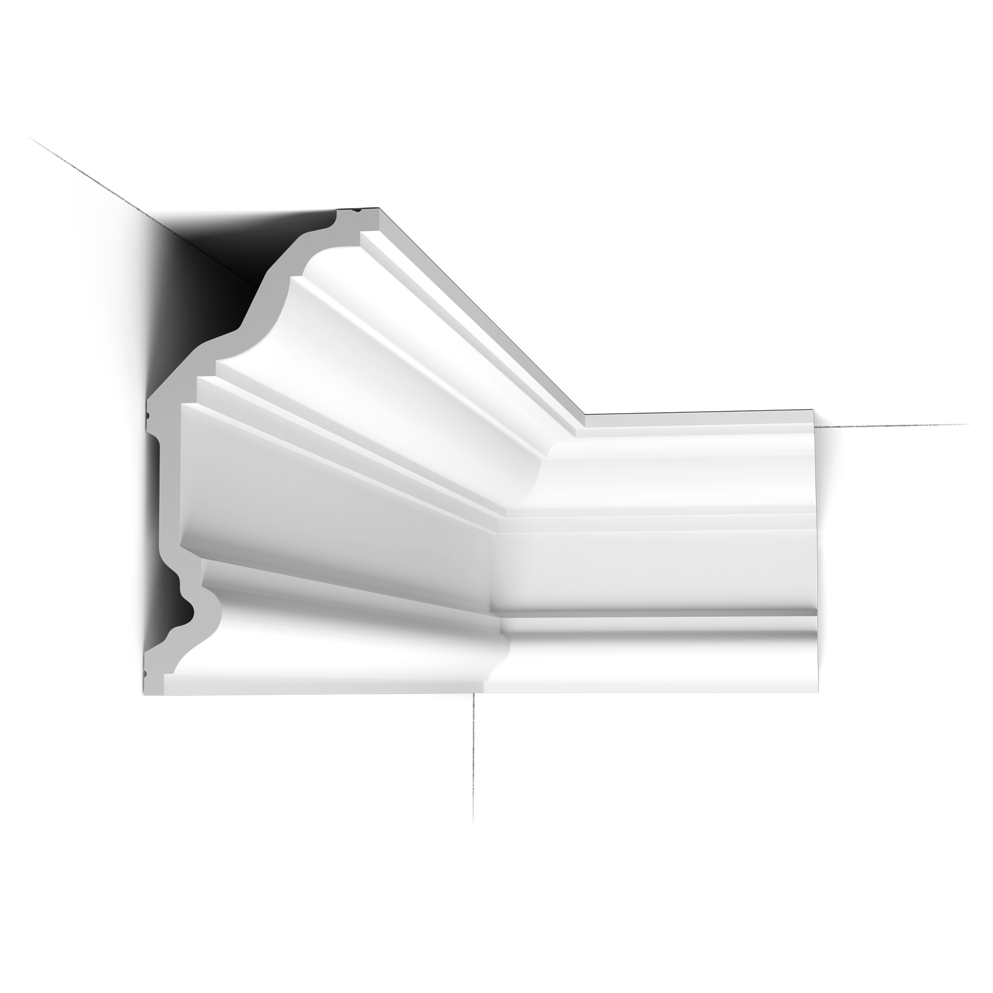 C332 Corniche plafond polyuréthane Orac Decor Luxxus - 11,5x23x200cm (h x p x L)- moulure décorative