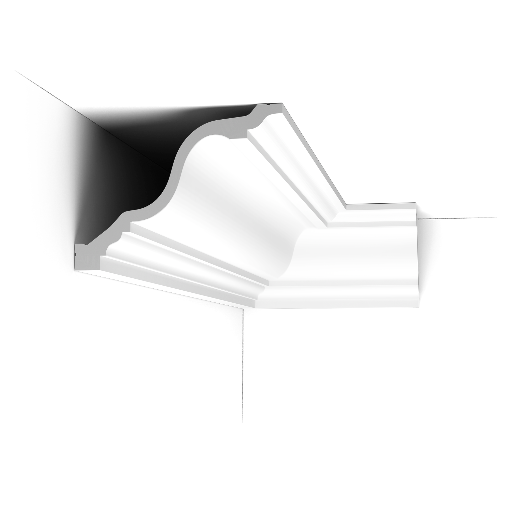 C334 Corniche plafond Orac Decor - 15x19,5x200cm (h x p x L) - moulure décorative polyuréthane