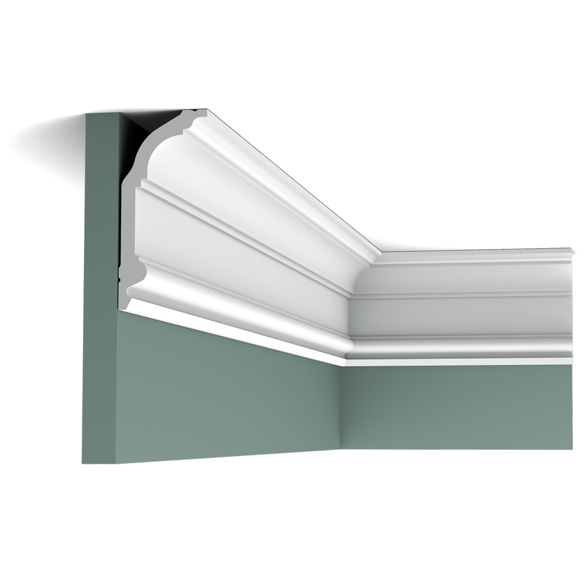 Echantillon C339 Corniche plafond Orac Decor - 14x6x10cm (h x p x L) - moulure décorative polyuréthane