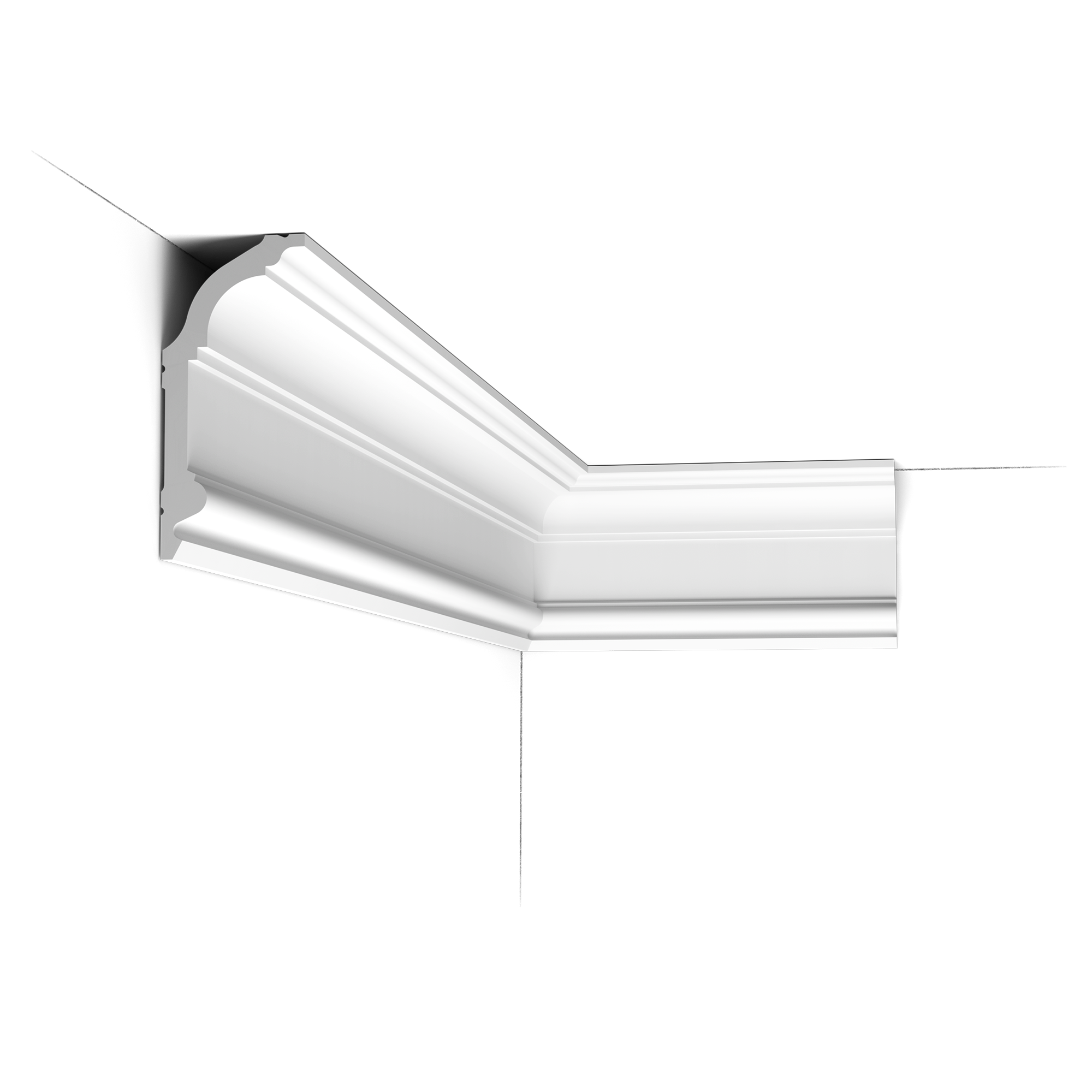 C339 Corniche plafond Orac Decor - 14x6x200cm (h x p x L) - moulure décorative polyuréthane