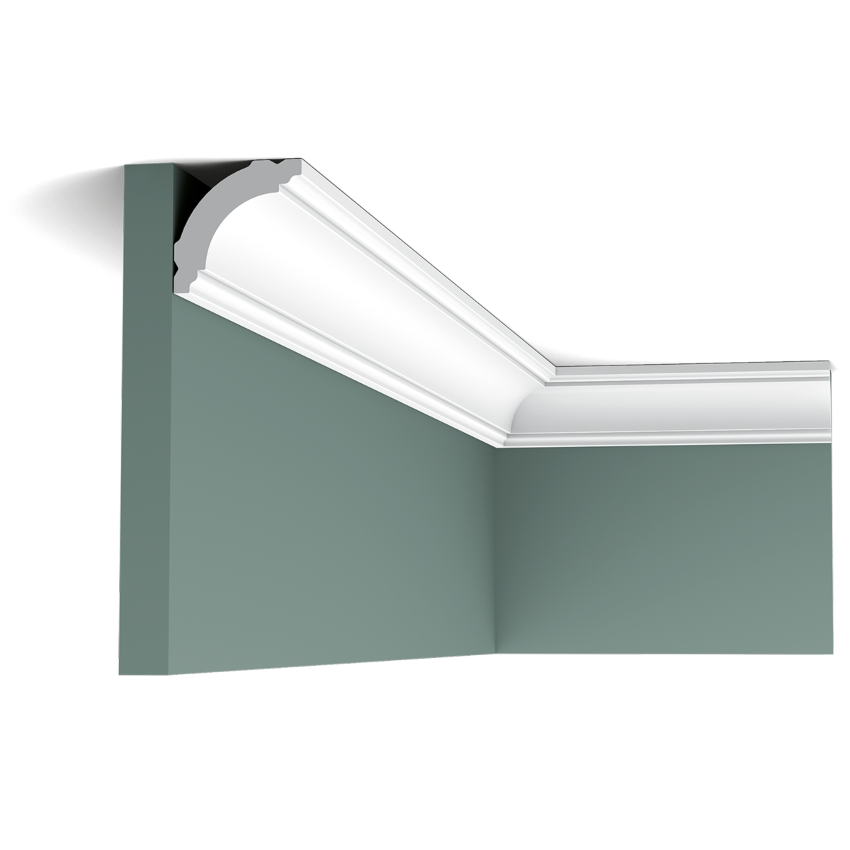 Echantillon CB510 Corniche plafond Orac Decor - 4x4x10cm (h x p x L) - polystyrène