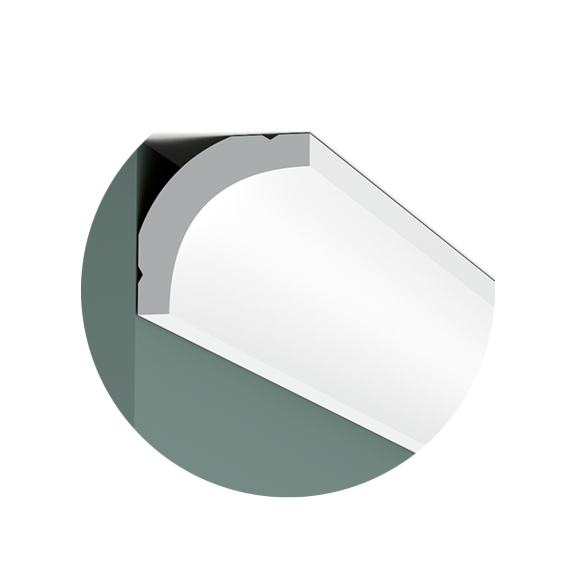 Echantillon CB520 Corniche plafond Orac Decor - 3,5x3,5x10cm (h x p x L) - polystyrène