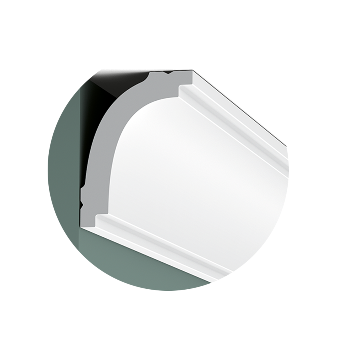 Echantillon CB523 Corniche plafond Orac Decor - 5,9x4,4x10cm (h x p x L) - polystyrène