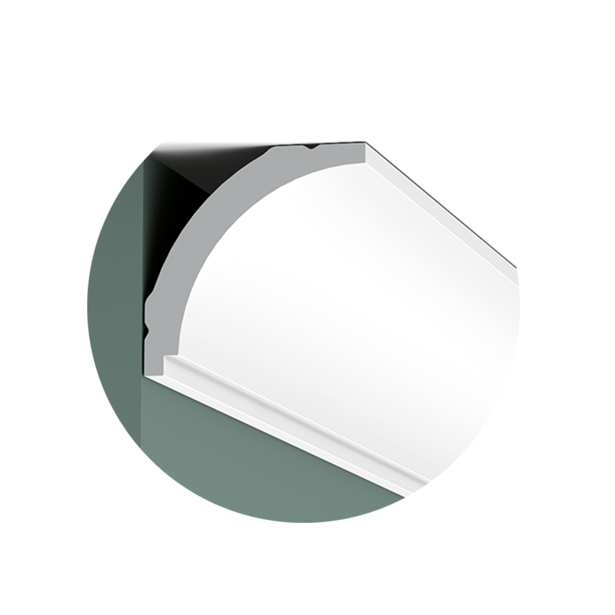 Echantillon CX109 Corniche plafond Orac Decor- 4,5x4,5x10cm (h x p x L) - moulure décorative polymère