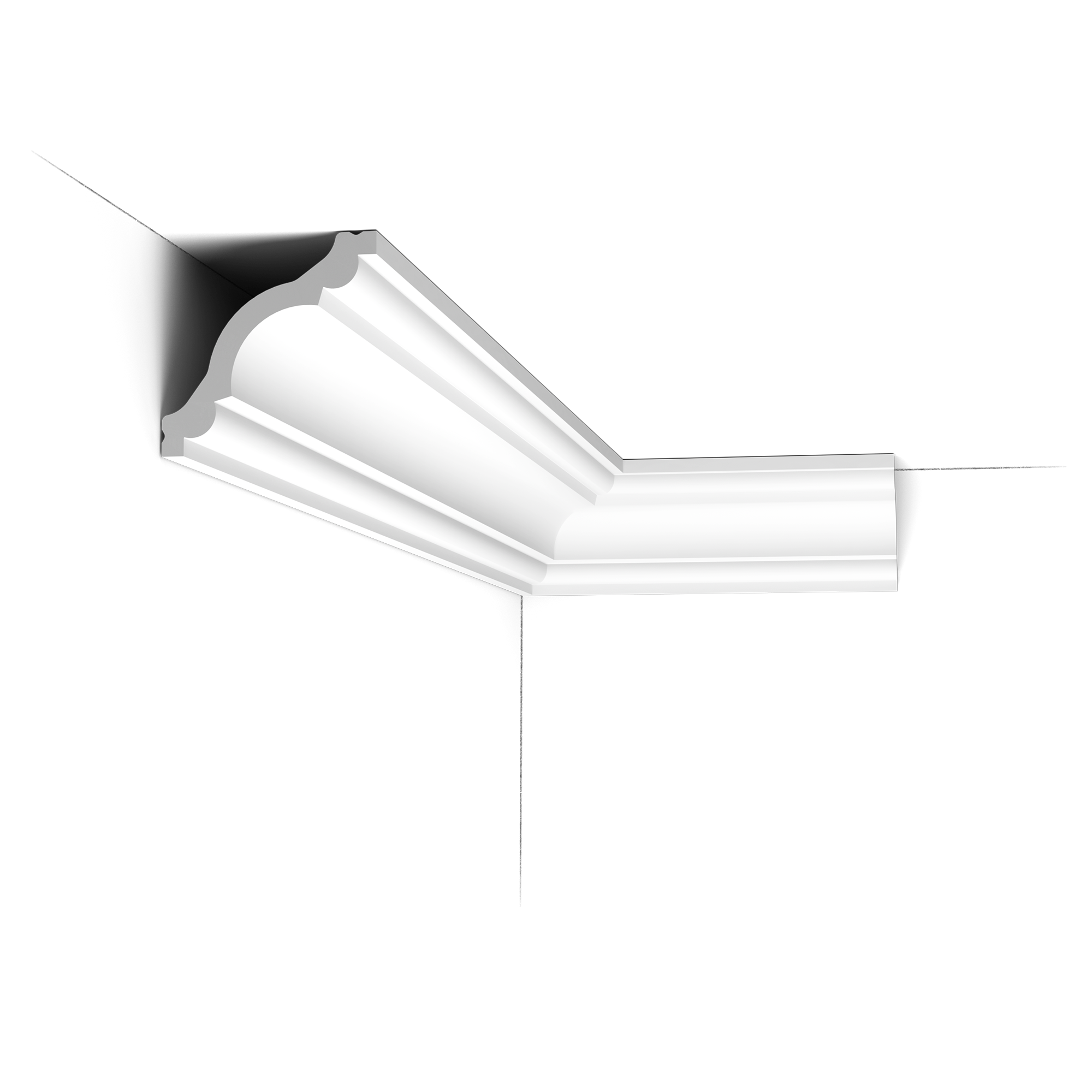 CX123 Corniche plafond Orac Decor - 8x8x200cm (h x p x L) - moulure décorative polymère