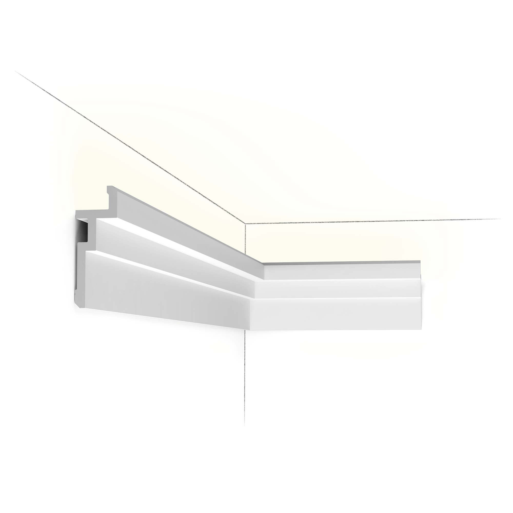 CX196 Corniche plafond Orac Decor - 11,3x4x200cm (h x p x L) - corniche décorative polymère