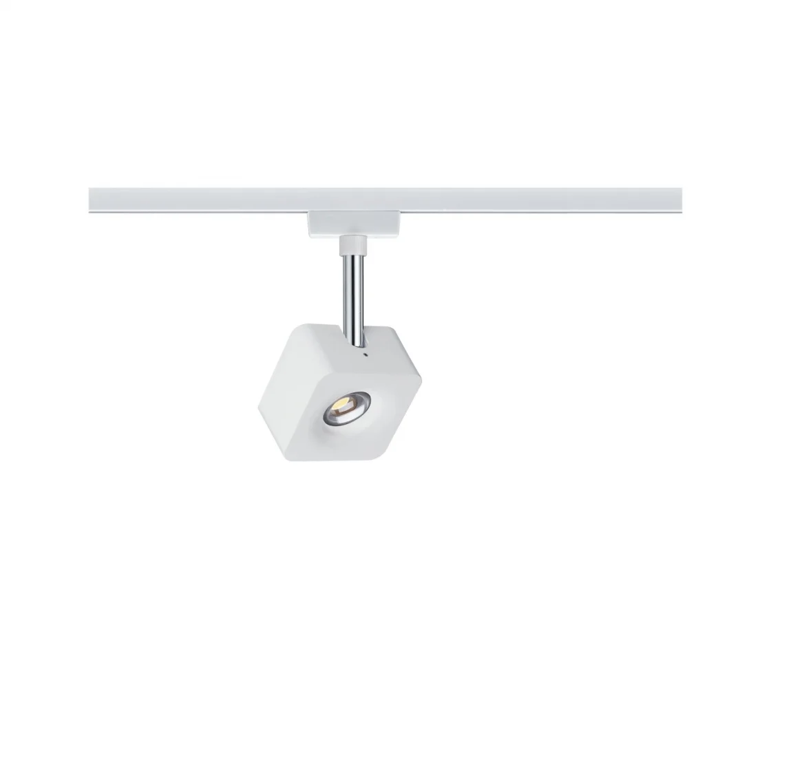 Spot Cube URail 8W Paulmann - Eclairage Tableau sur Rail Plafond