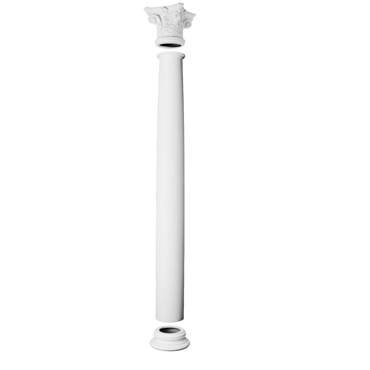 Set Colonne Entière Corinthienne lisse basse Orac Decor