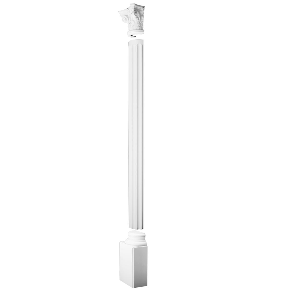 K1121Chapiteau pour demi-colonne polyuréthane Orac Decor