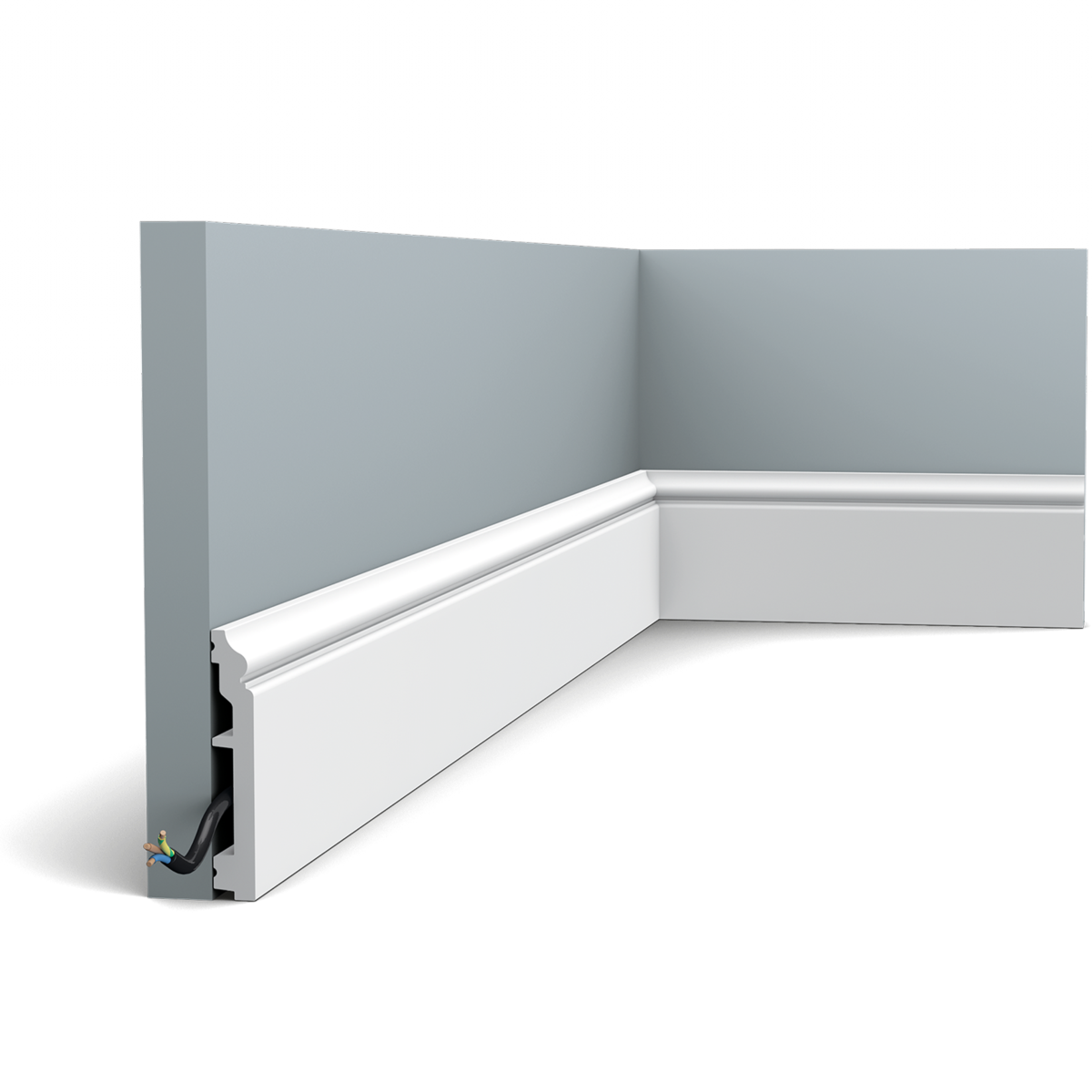 Pack 10 mètres Plinthes SX173 avec colle - Orac x Cimaises-et-plus - 10 x1,6x200