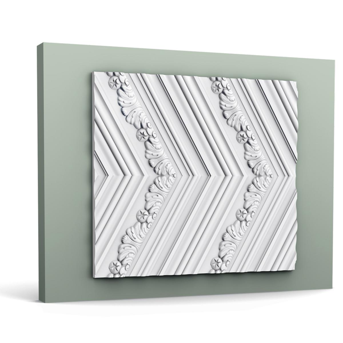 W130 CHEVRON - Panneau Revêtement Mural Décoratif 3d – 200x40x1,9cm (L x l x h) Orac Decor