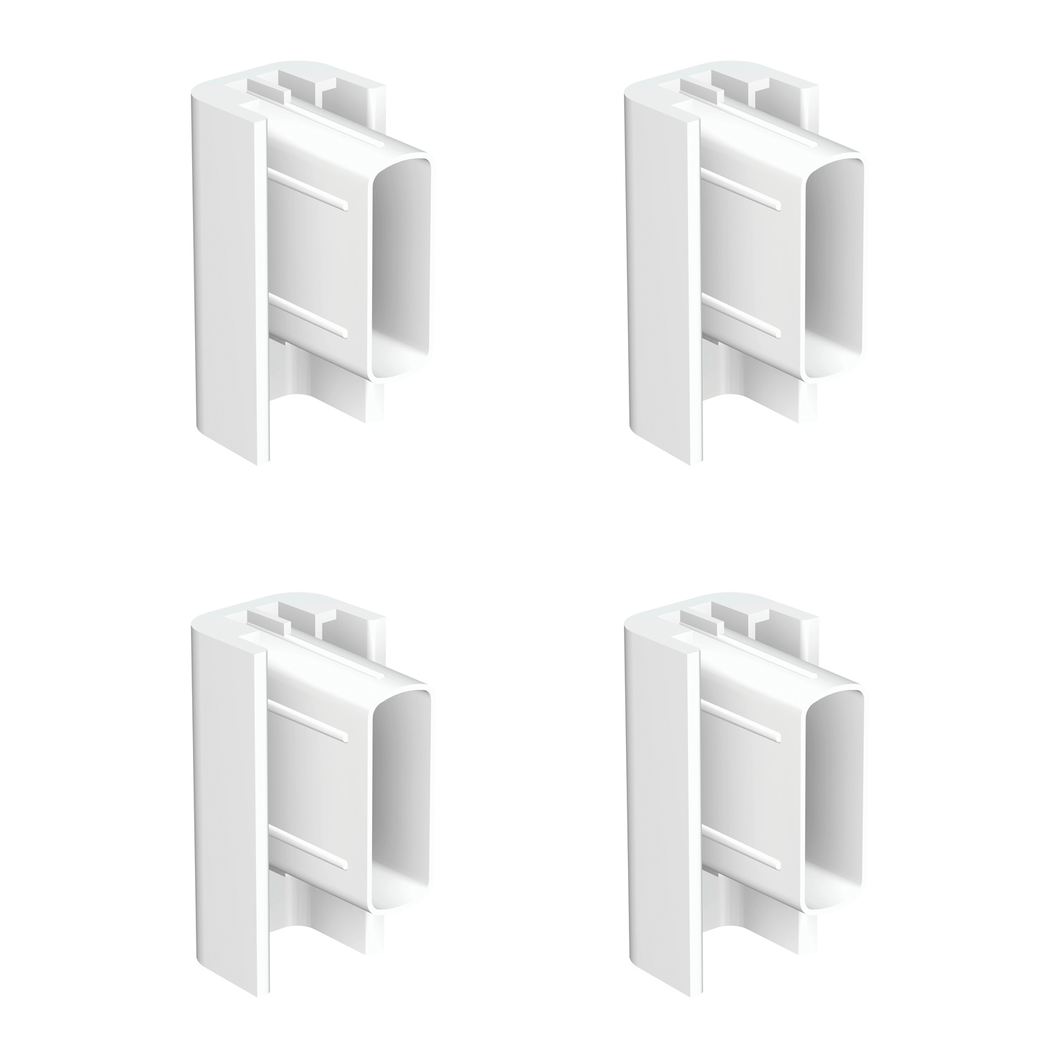 Pack 4 embouts d'arrêt Cimaise Click Rail - Accessoire Cimaise Artiteq