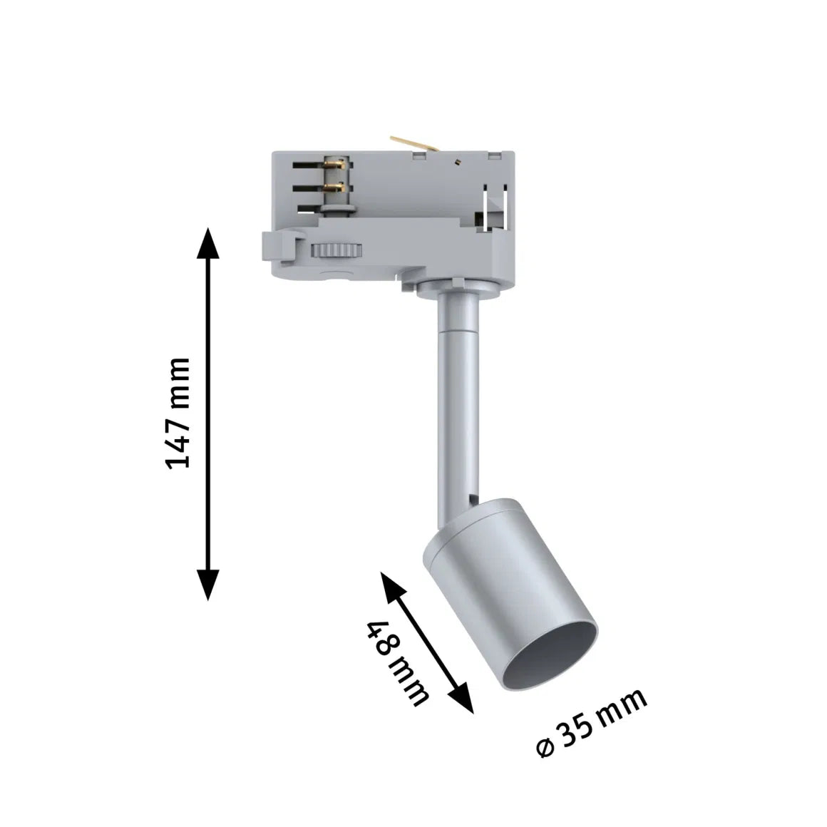 Spot Purell pour Rail d'éclairage ProRail3 - max.10W GU10 - Paulmann - Eclairage tableau plafond